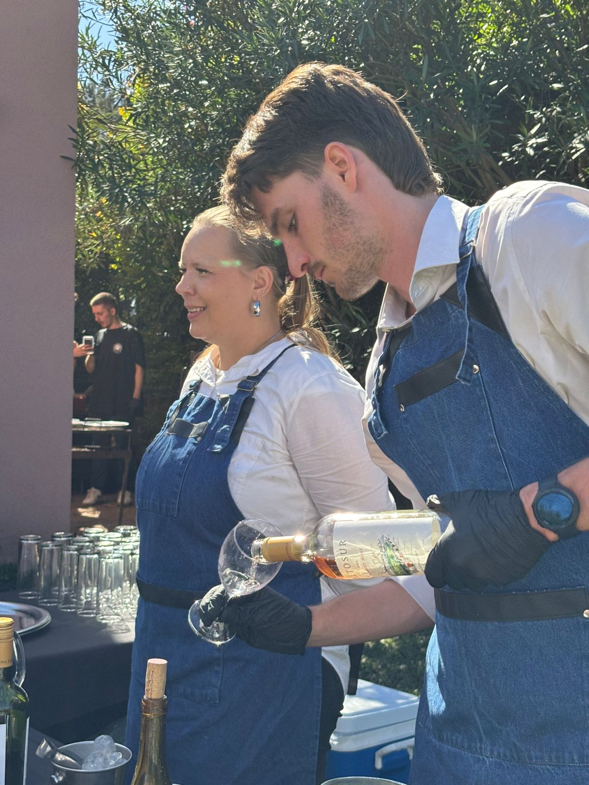 Equipo de Pizzado sirviendo en evento